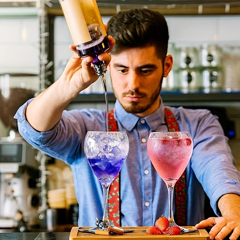 10pcs Stainless Steel Liquor Pourers with Free Flow Spouts for Wine Bottles