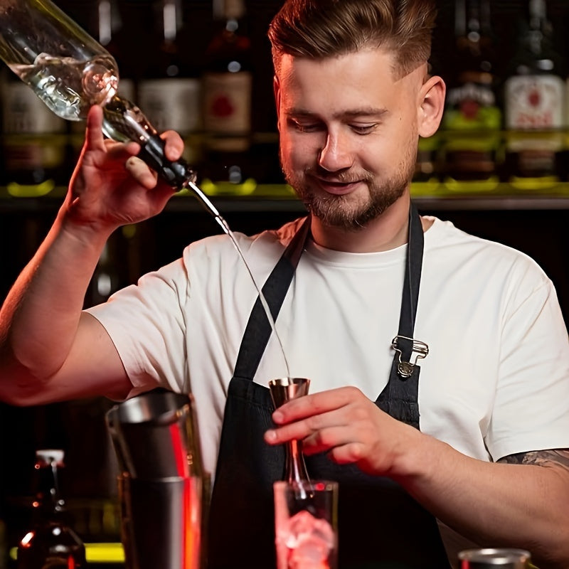 10pcs Stainless Steel Liquor Pourers with Free Flow Spouts for Wine Bottles