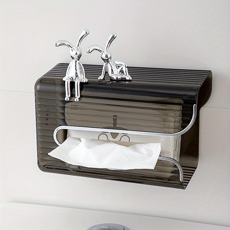 2pcs Car Interior Decor Sitting Rabbit Ornaments Center Console Decorations