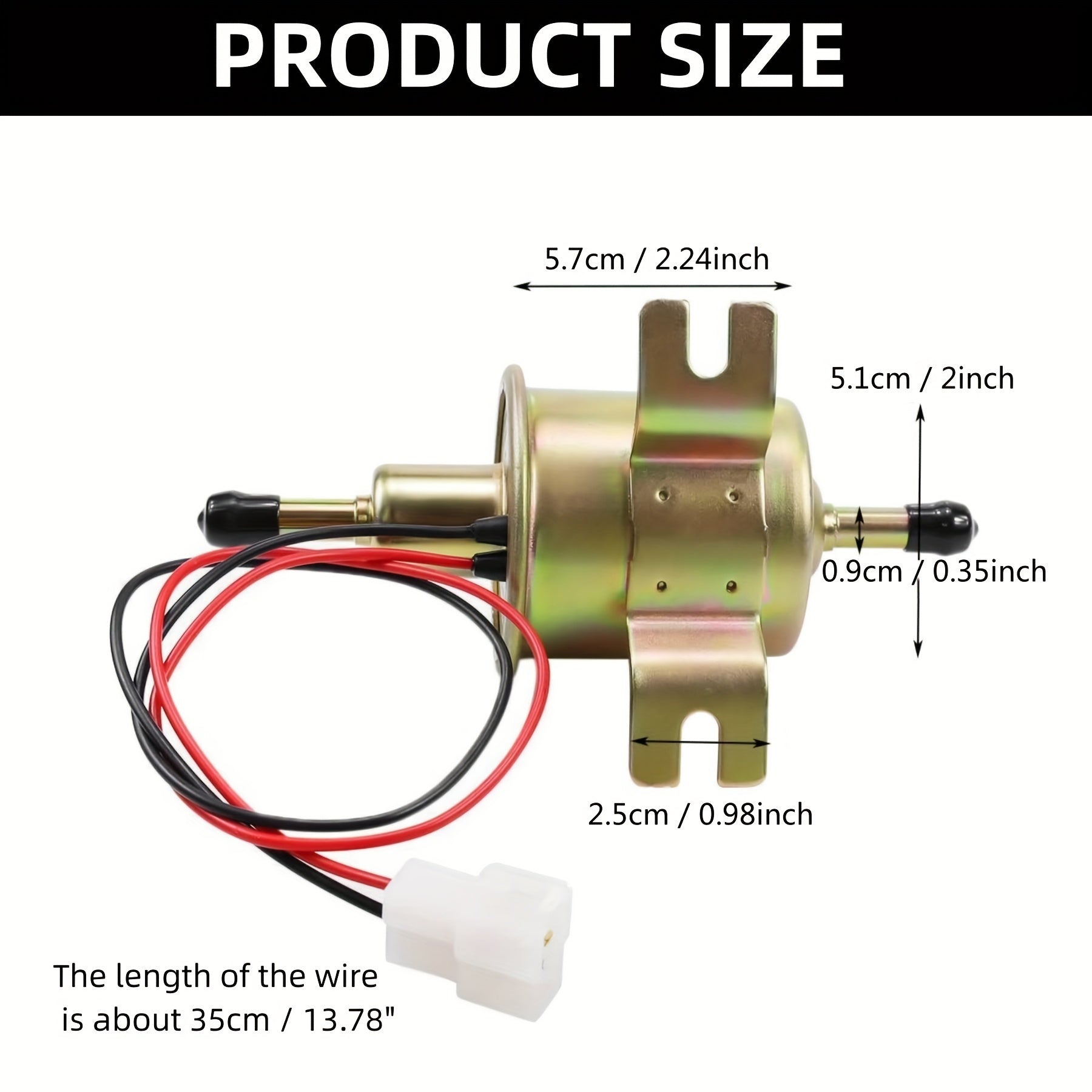 Heavy Duty 12V Diesel Fuel Pump Inline Electric Gasoline Fuel System for Machines