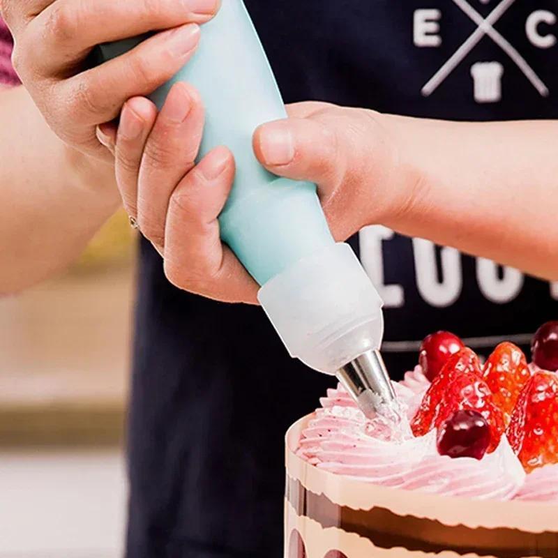 Tort bezash uchun shpritslar to'plami, 10 dona, konvertor coupler bilan, pishiriq uchun mo'ljallangan tishlar