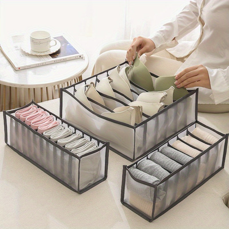 Adjustable Drawer Organizer for Socks and Underwear Storage in Wardrobe
