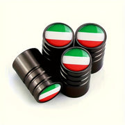 4 Pcs Set Italy Flag Tire Valve Stem Covers Car Wheel Accessories