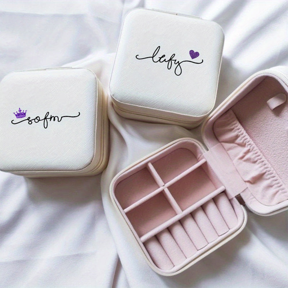 Jewelry Storage Box Made of High-Quality PU Leather for Gift and Organization