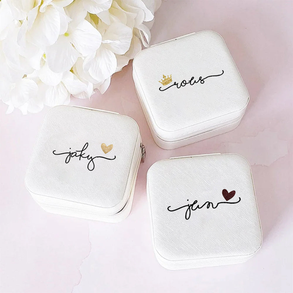 Jewelry Storage Box Made of High-Quality PU Leather for Gift and Organization