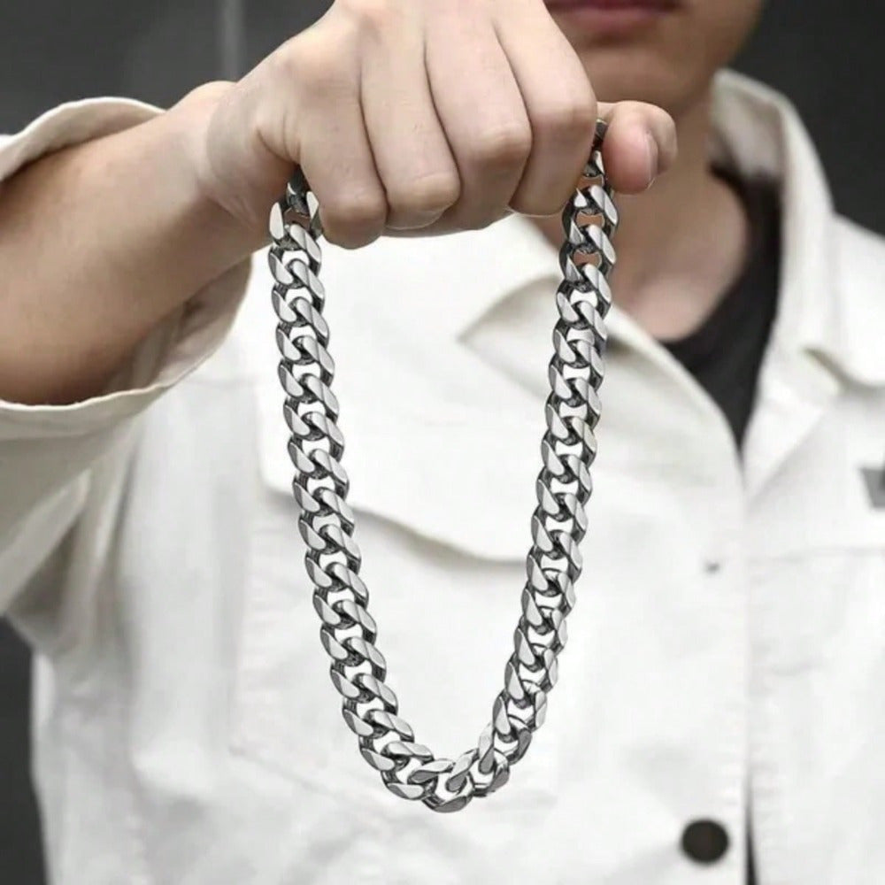 Men's Hip Hop Style Stainless Steel Chain Necklace Jewelry Gift