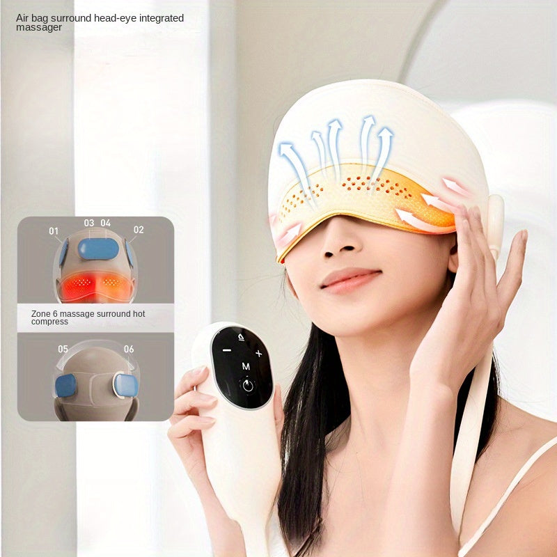 3-in-1 Head Eye Sleep Support Massager Rechargeable USB