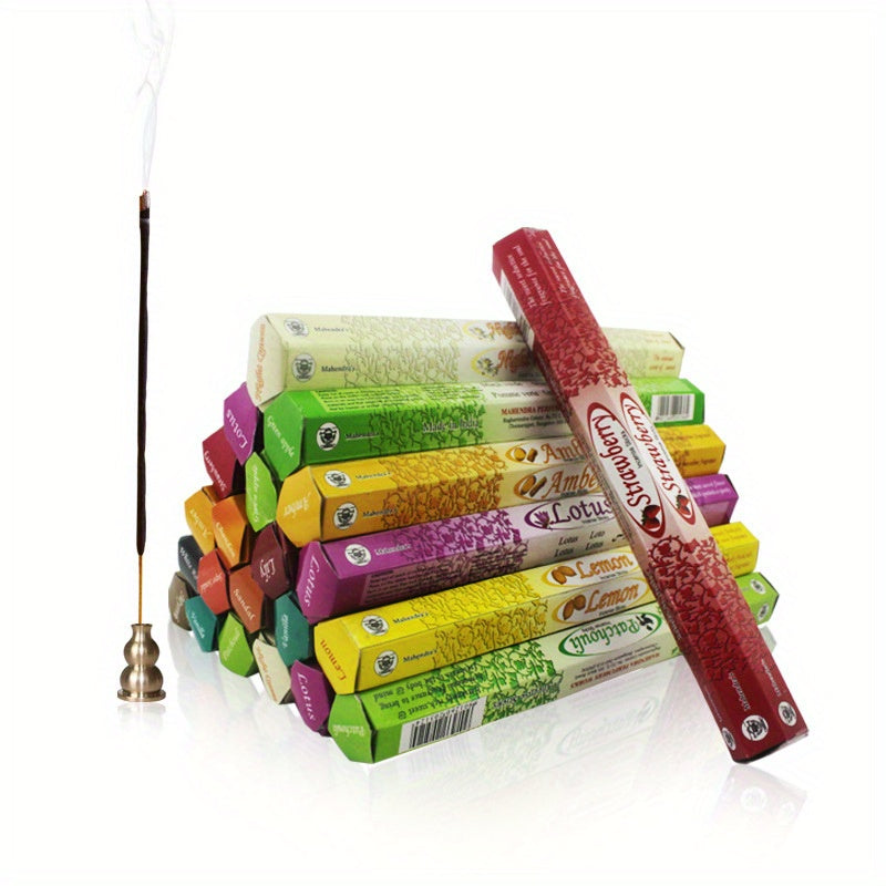 20pcs Incense Sticks Assorted Fragrances for Yoga Meditation Home Decoration