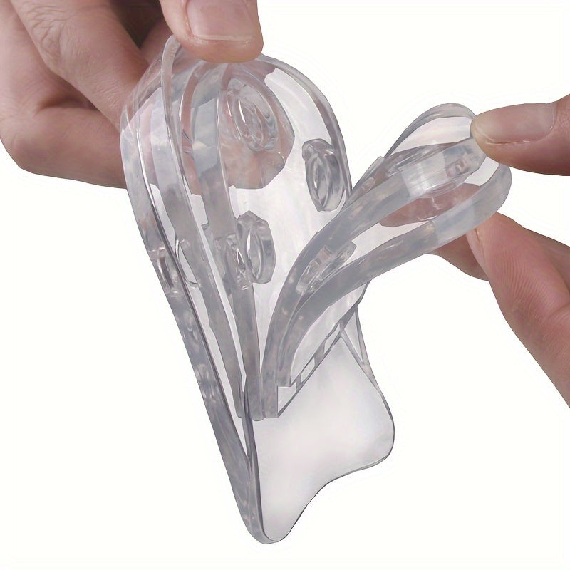 Unisex 5-Layer Adjustable Insoles Transparent Heel Cushions 2 Pack