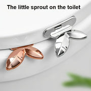 Plastic Toilet Seat Lifter Set with High-Gloss Finish Self-Adhesive Reusable Household Accessory