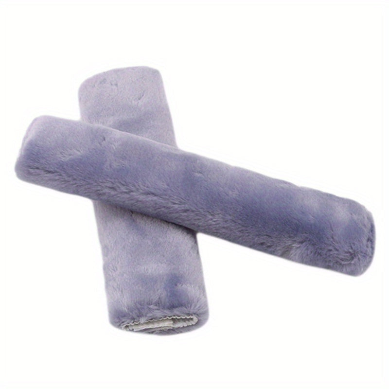 Unisex Plush Car Safety Belt Covers Shoulder Protectors Winter Interior Accessories