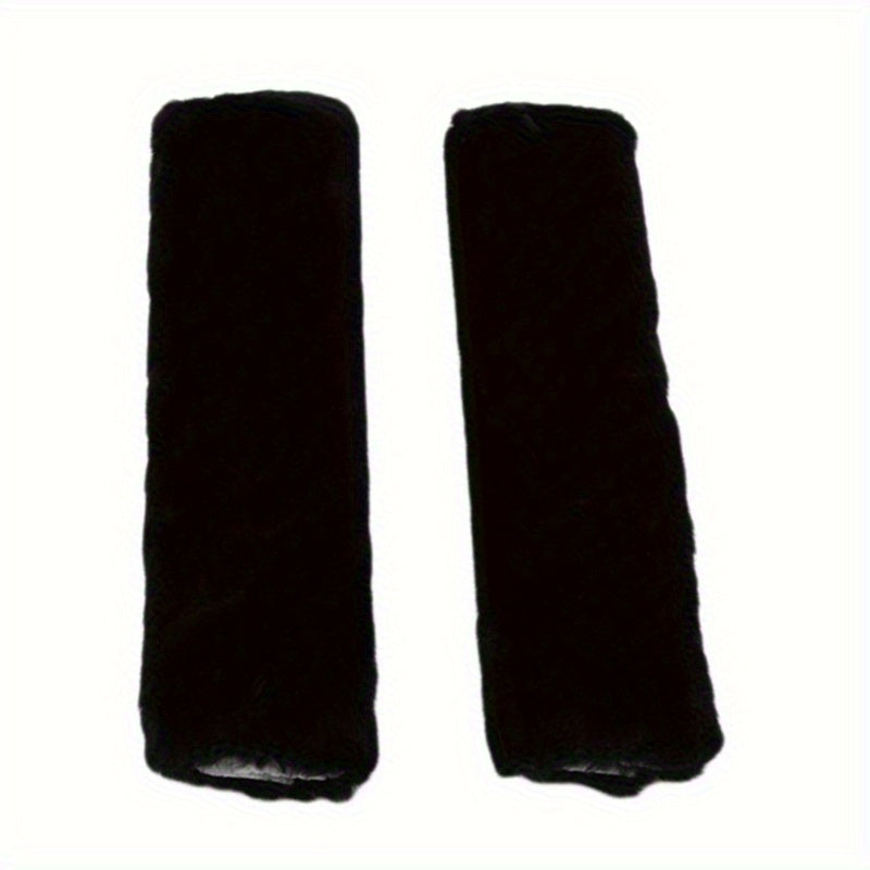 Unisex Plush Car Safety Belt Covers Shoulder Protectors Winter Interior Accessories