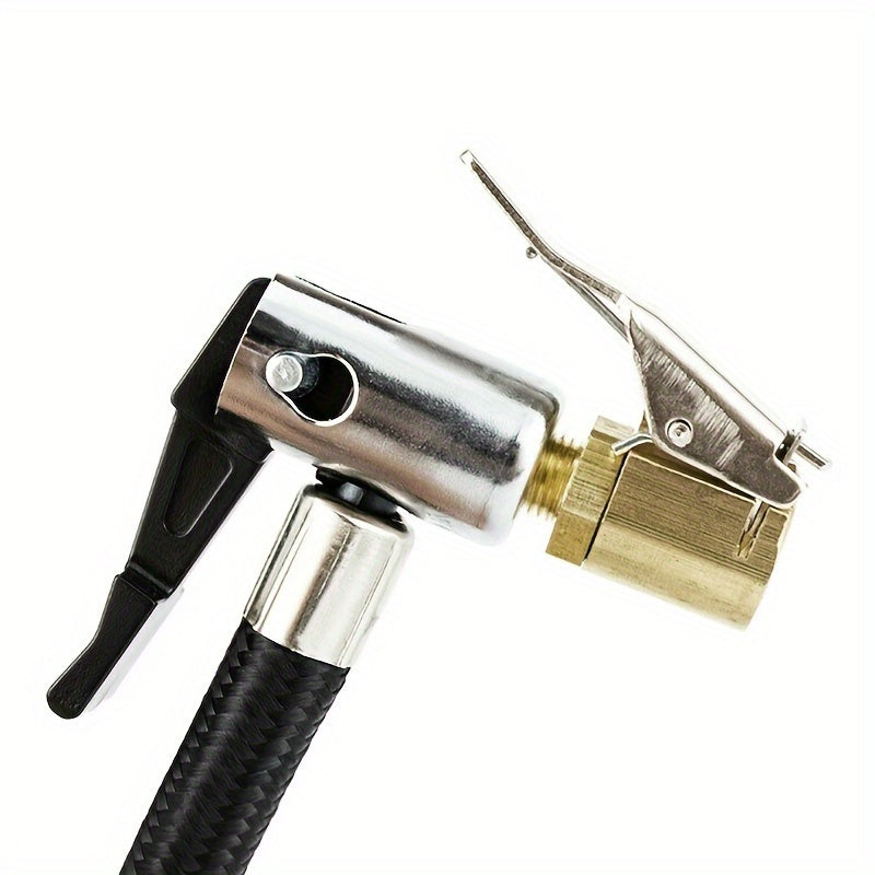 Inflatable Pump Connector for Car Tires Press-On Nozzle Quick Fill