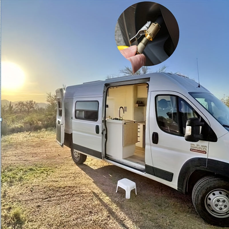 Inflatable Pump Connector for Car Tires Press-On Nozzle Quick Fill