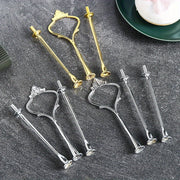 European-Style Multi-Layer Zinc Alloy Cake Stand for Weddings and DIY Events