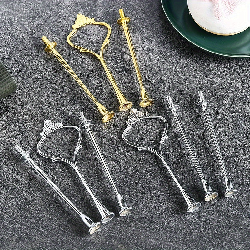 European-Style Multi-Layer Zinc Alloy Cake Stand for Weddings and DIY Events