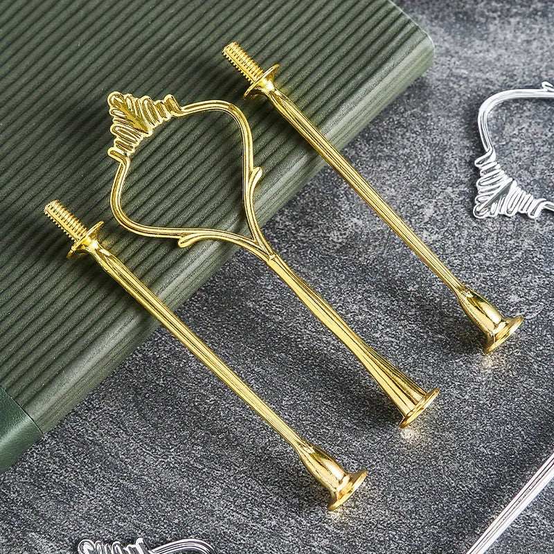 European-Style Multi-Layer Zinc Alloy Cake Stand for Weddings and DIY Events