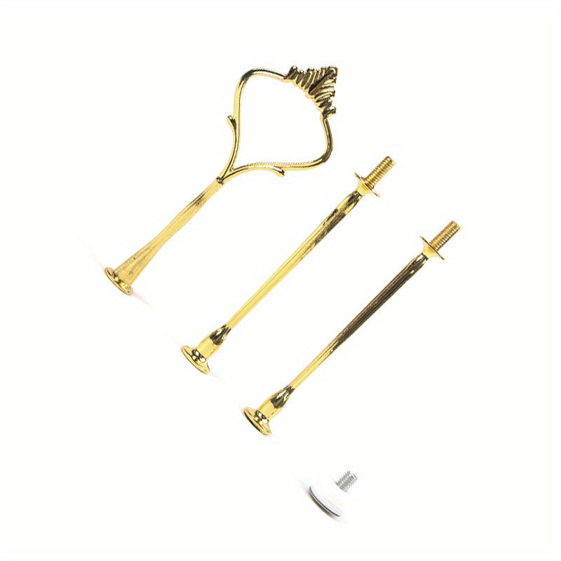 European-Style Multi-Layer Zinc Alloy Cake Stand for Weddings and DIY Events