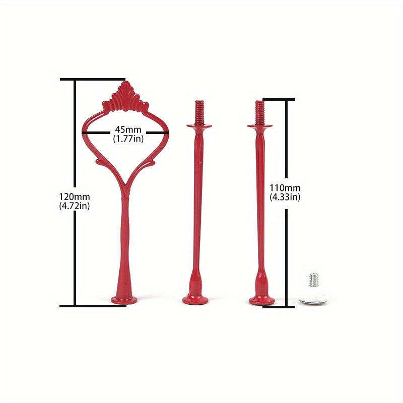 European-Style Multi-Layer Zinc Alloy Cake Stand for Weddings and DIY Events