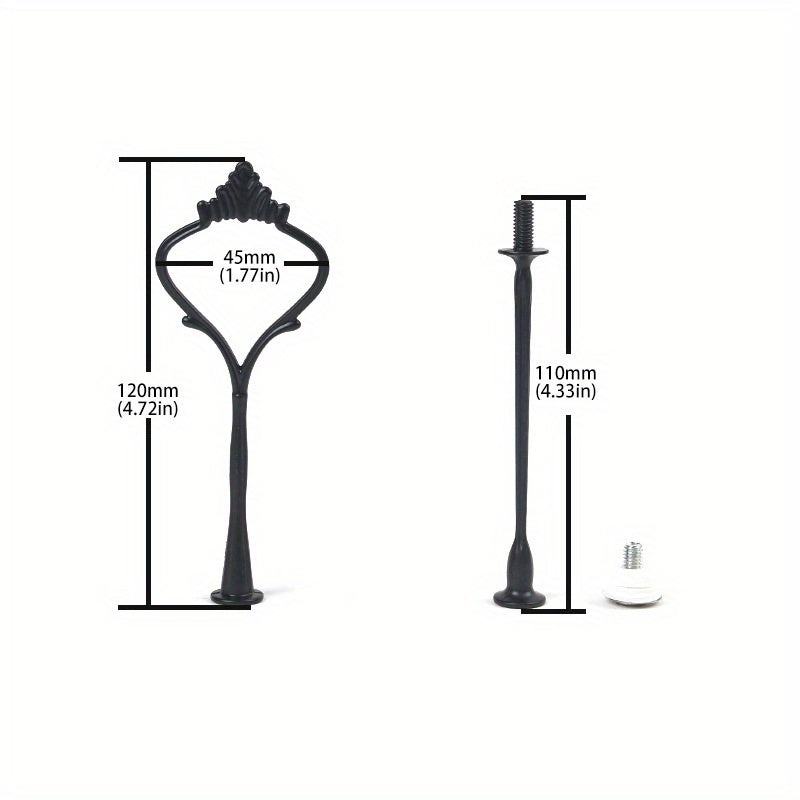 European-Style Multi-Layer Zinc Alloy Cake Stand for Weddings and DIY Events