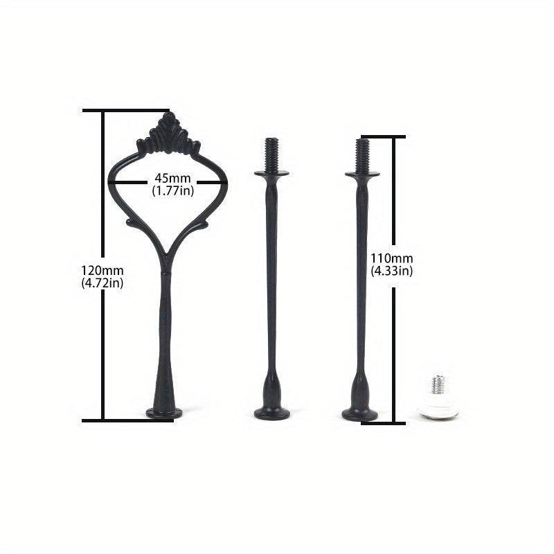 European-Style Multi-Layer Zinc Alloy Cake Stand for Weddings and DIY Events