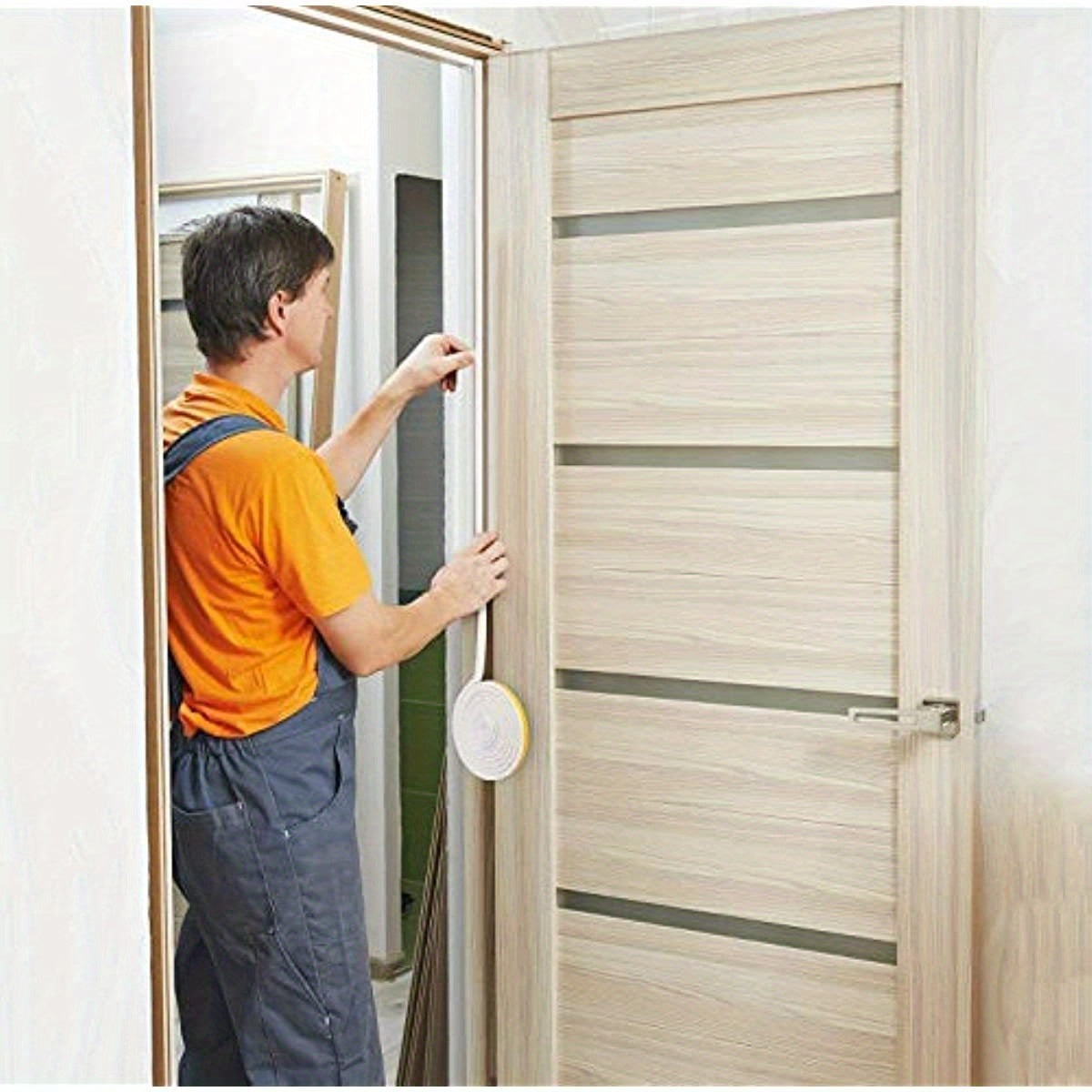 Self-Adhesive Weather Stripping 5.03m Door and Window Seal Noise Reduction Energy Saving