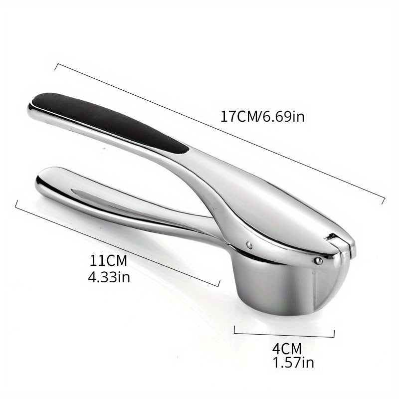 Stainless Steel Garlic Press Mincer Crusher Chopper Squeezer Kitchen Tool