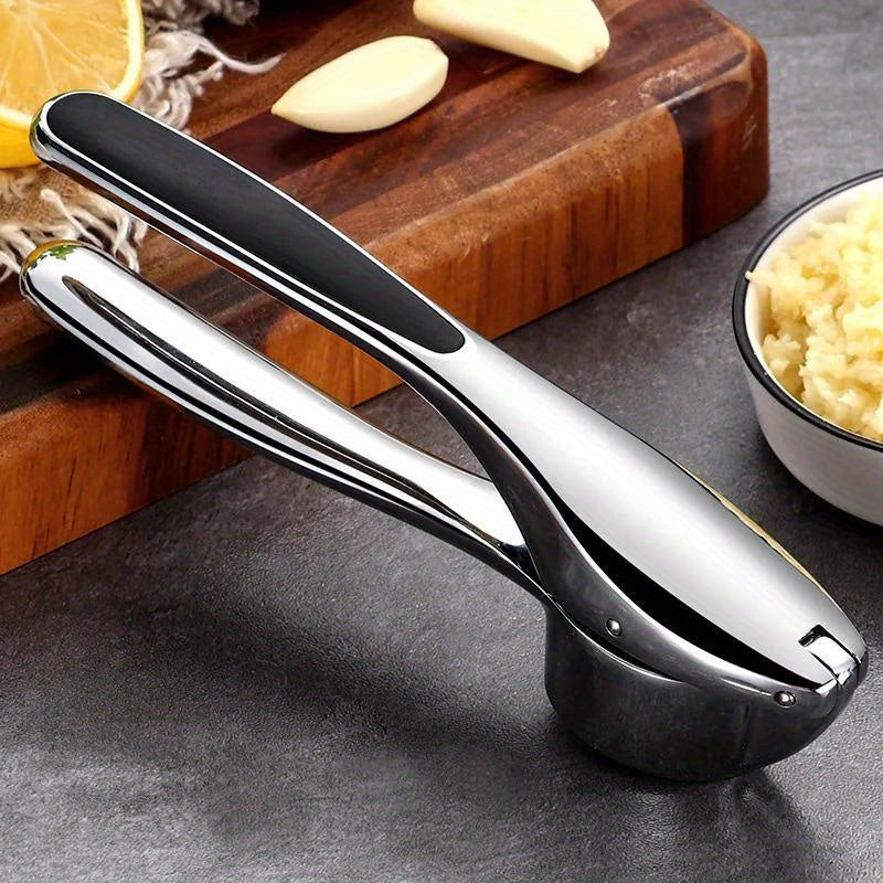 Stainless Steel Garlic Press Mincer Crusher Chopper Squeezer Kitchen Tool