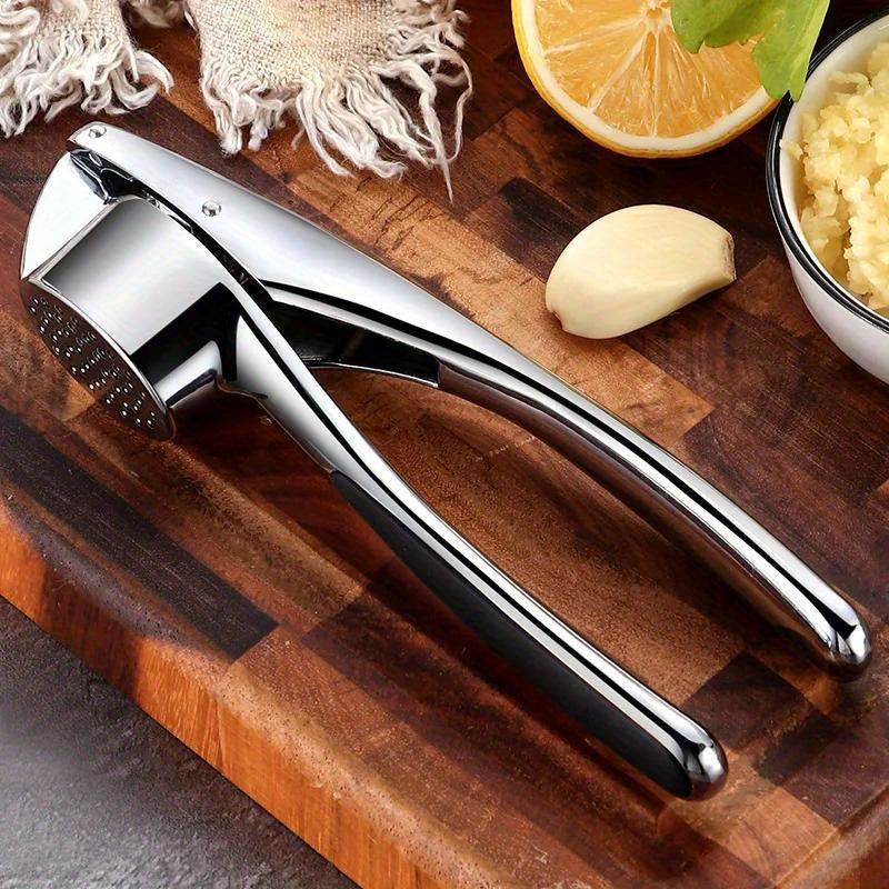 Stainless Steel Garlic Press Mincer Crusher Chopper Squeezer Kitchen Tool