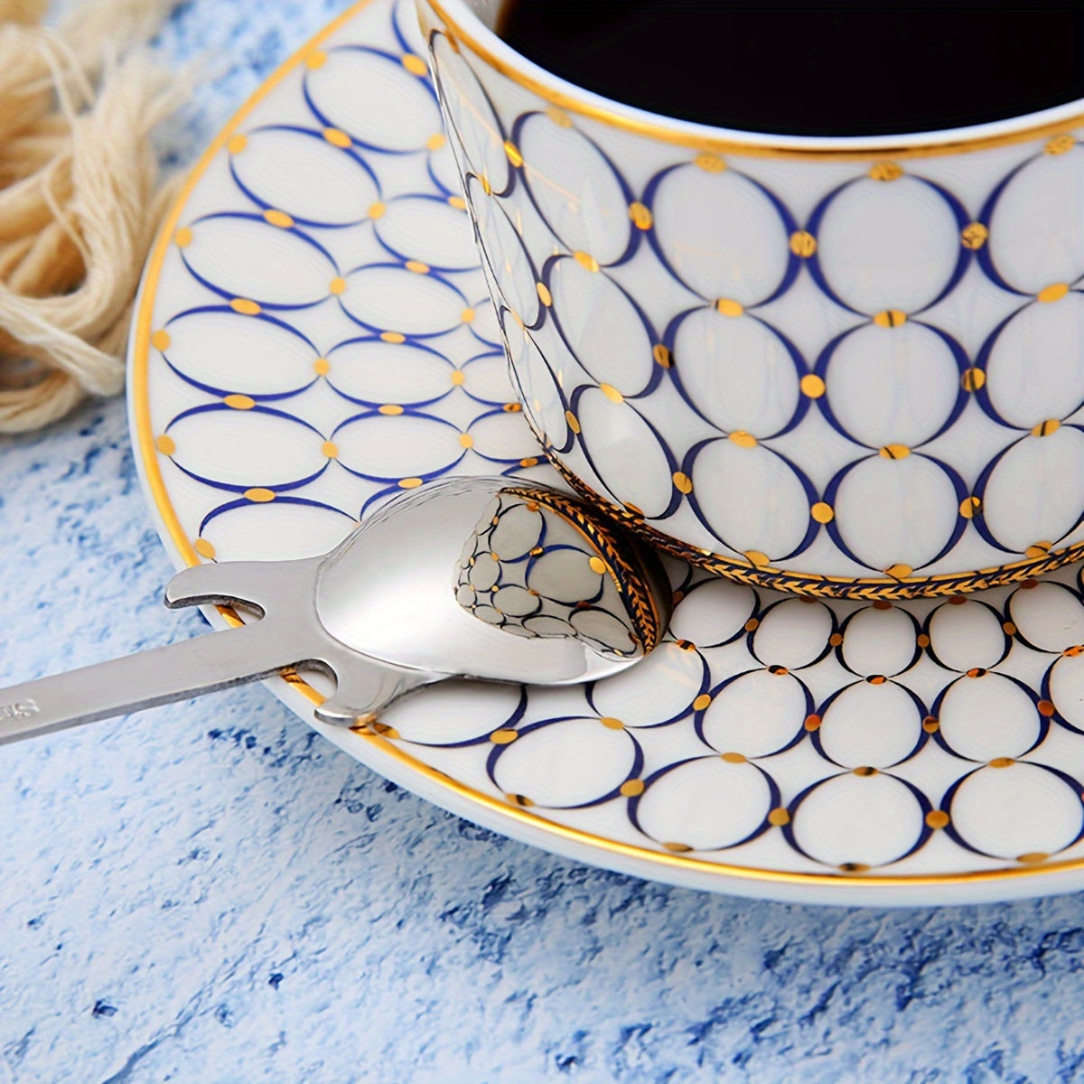 Stainless Steel Guitar-Shaped Spoon for Coffee Tea Desserts Ice Cream