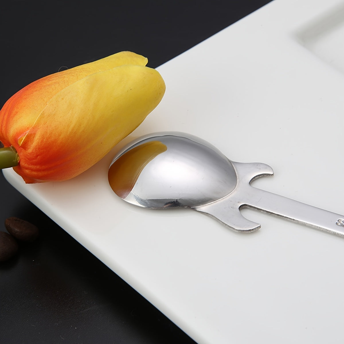 Stainless Steel Guitar-Shaped Spoon for Coffee Tea Desserts Ice Cream