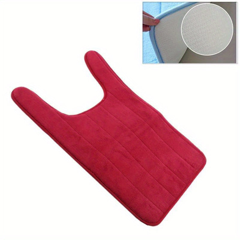 Non-Slip Bathroom Safety Mat U-Shaped Water Absorbent Toilet Floor Pad