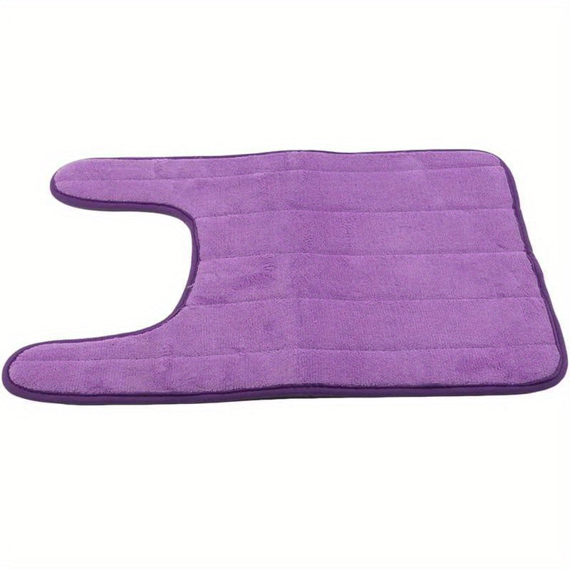 Non-Slip Bathroom Safety Mat U-Shaped Water Absorbent Toilet Floor Pad