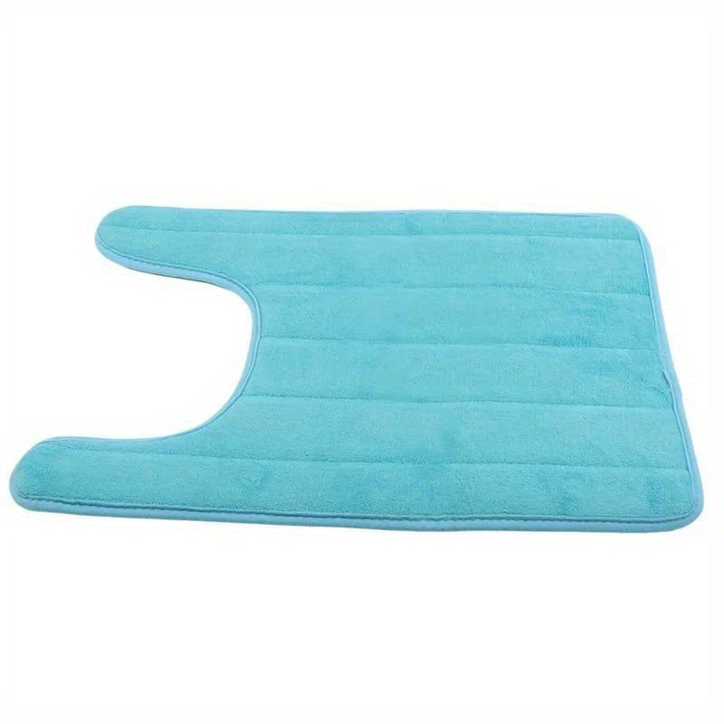 Non-Slip Bathroom Safety Mat U-Shaped Water Absorbent Toilet Floor Pad