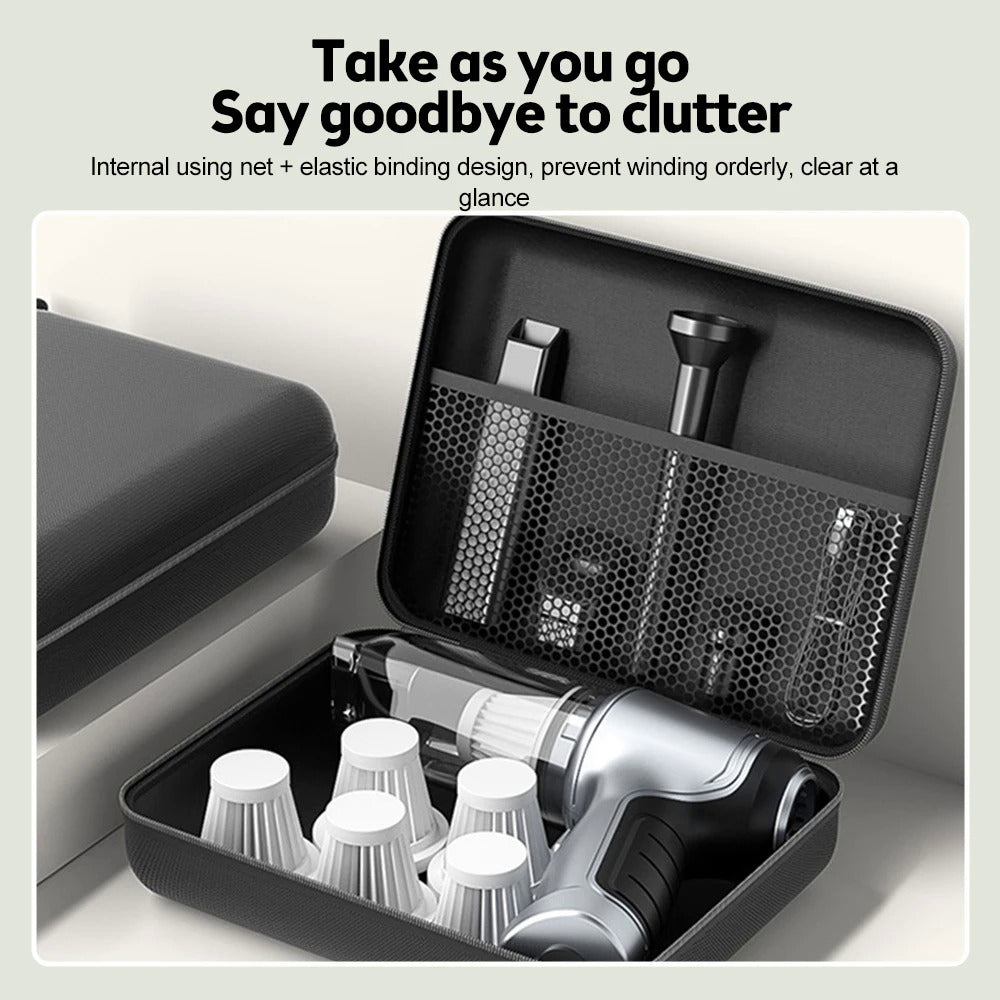 PVC Car Storage Bag Water-Resistant Organizer for Vacuum Cleaner Accessories