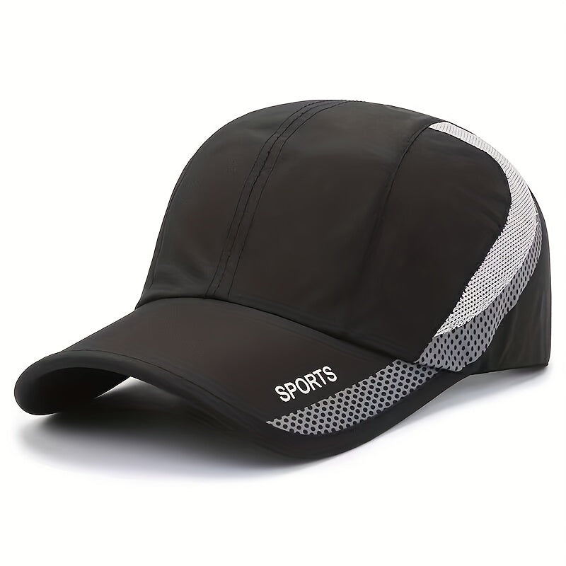 Breathable Quick-Drying Polyester Baseball Cap for Outdoor Activities