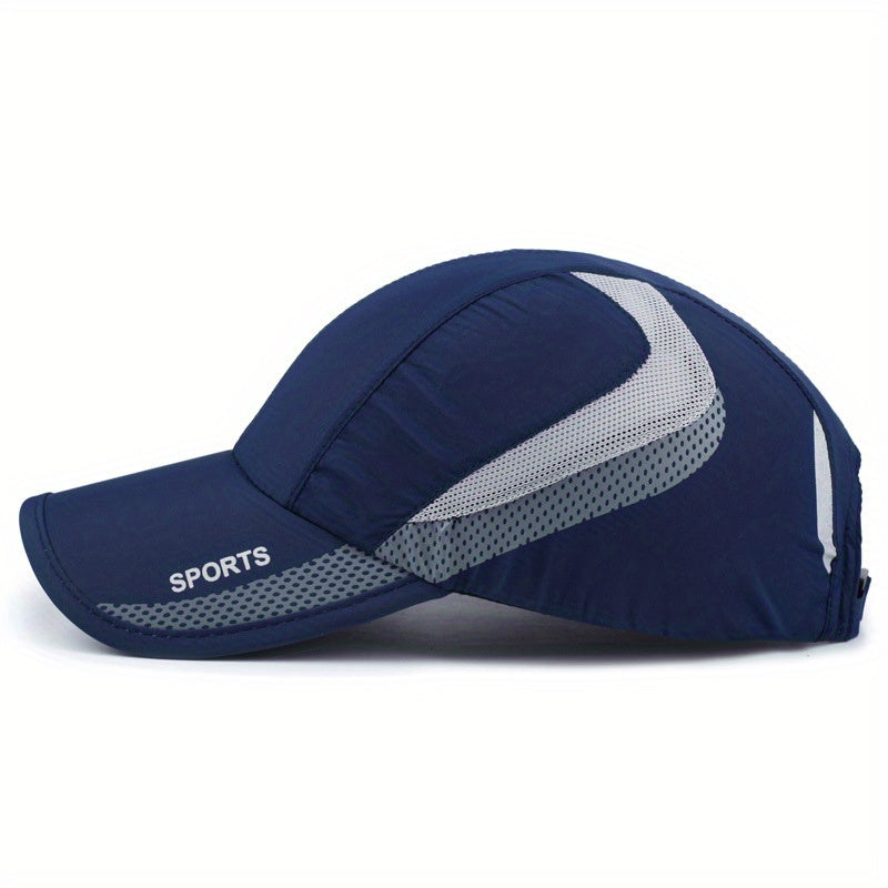 Breathable Quick-Drying Polyester Baseball Cap for Outdoor Activities
