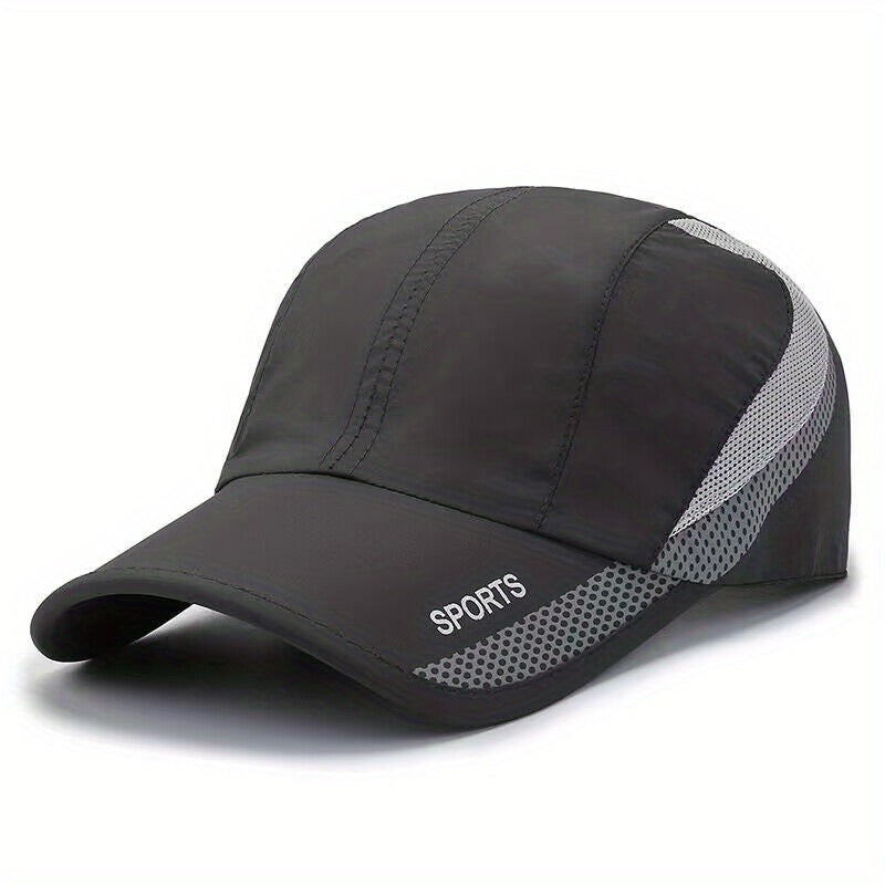 Breathable Quick-Drying Polyester Baseball Cap for Outdoor Activities