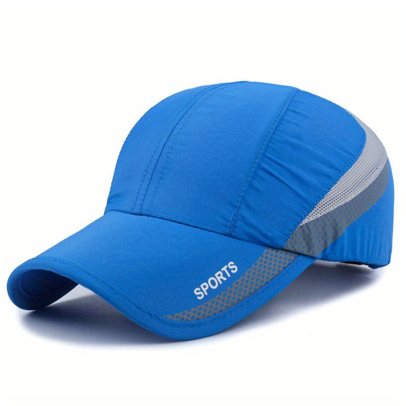 Breathable Quick-Drying Polyester Baseball Cap for Outdoor Activities