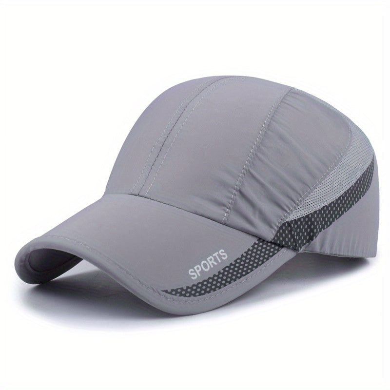Breathable Quick-Drying Polyester Baseball Cap for Outdoor Activities