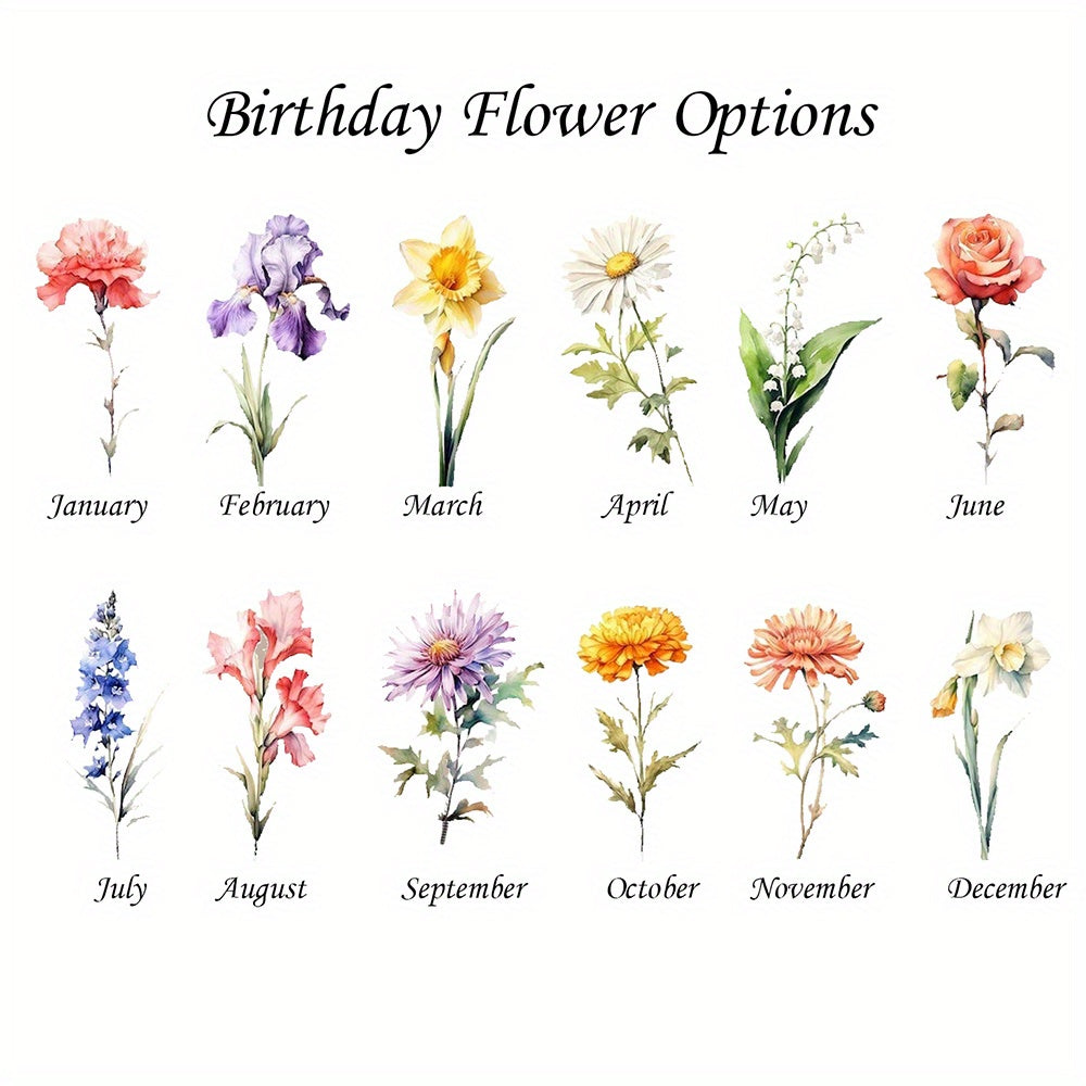 Персонализированная шкатулка для цветов и украшений для женщин, органайзер для хранения, подарок на день рождения и особые случаи