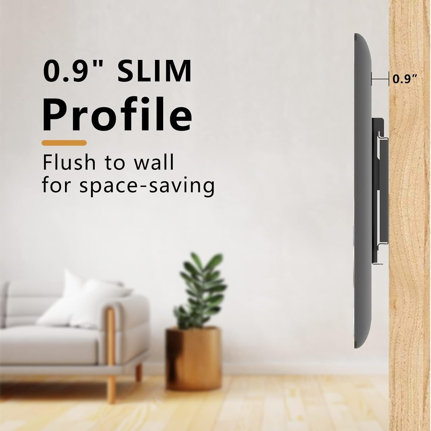 Black Universal TV Wall Mount Bracket for 14-43 Inch LED LCD Plasma Flat Screen