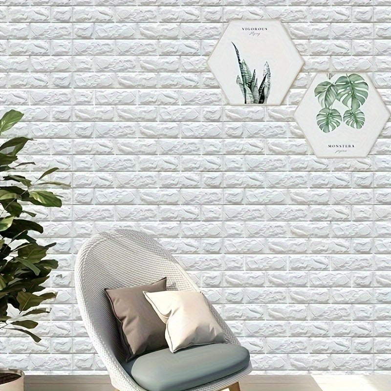 40pcs Waterproof Self-Adhesive Foam Wall Tile Stickers for Home Decor Bathroom Kitchen