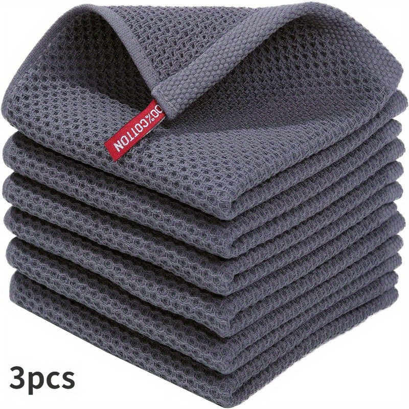 Toalla de cocina cuadrada con gancho, absorbente y resistente a la decoloración