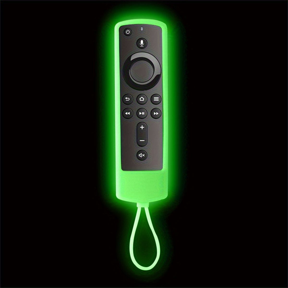 Glow-in-the-Dark Silicone Remote Cover for Alexa and Fire TV Protects and Enhances Gaming