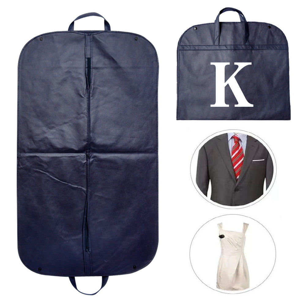 Luminous Letter Print Dust Cover Garment Bag 59.94cm Non-Woven Zippered Clothing Protector