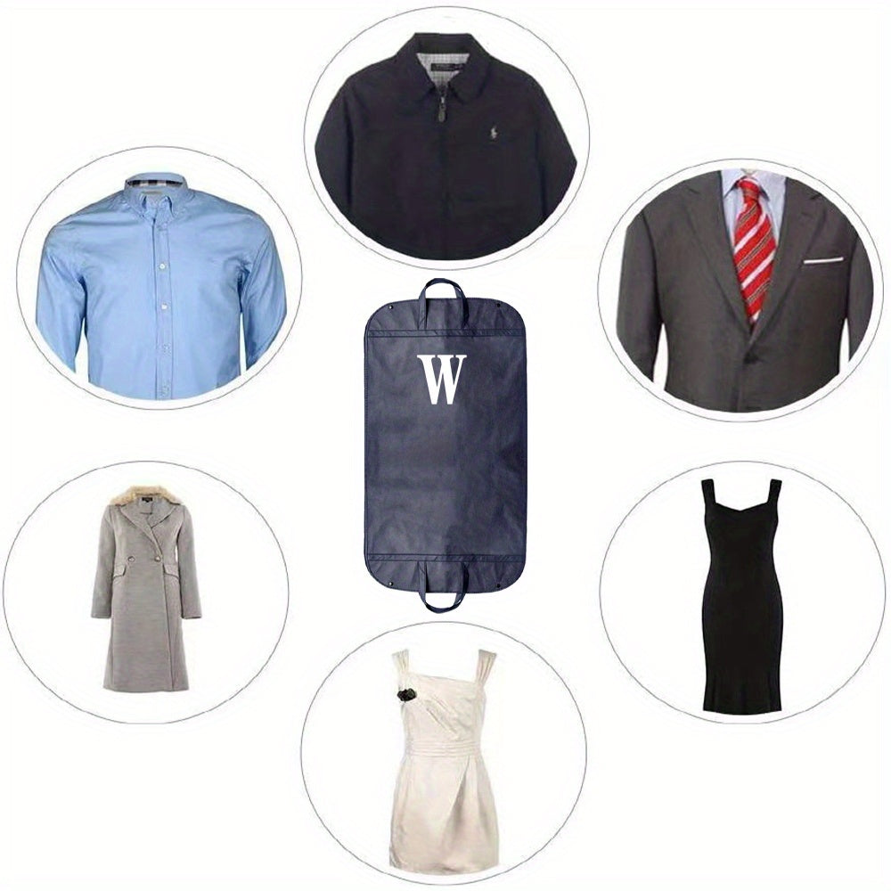 Luminous Letter Print Dust Cover Garment Bag 59.94cm Non-Woven Zippered Clothing Protector