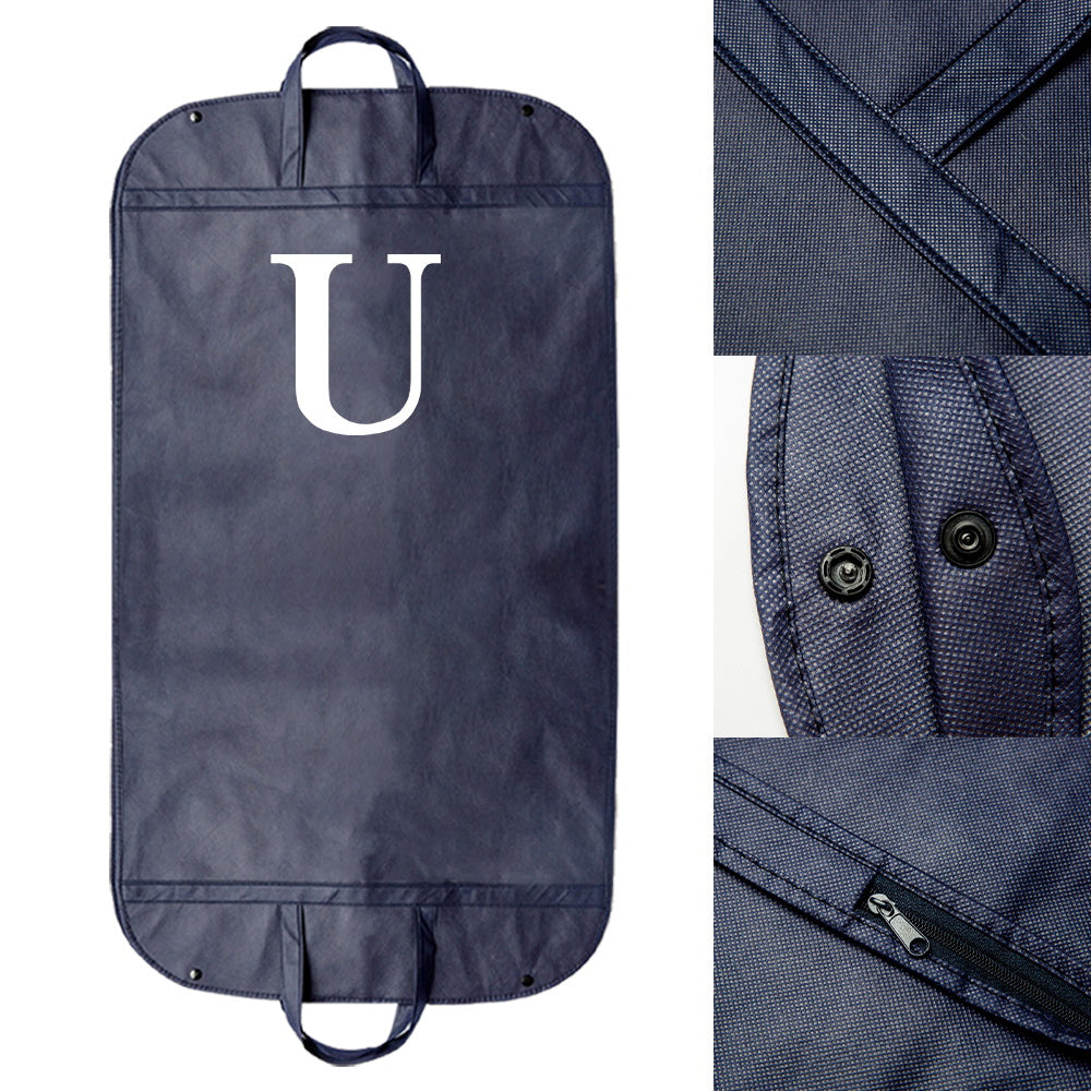 Luminous Letter Print Dust Cover Garment Bag 59.94cm Non-Woven Zippered Clothing Protector