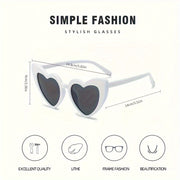 Set of 10 Heart-Shaped Fashion Glasses for Men and Women Stylish Decorative Eyewear for Weddings Parties Dances Valentine