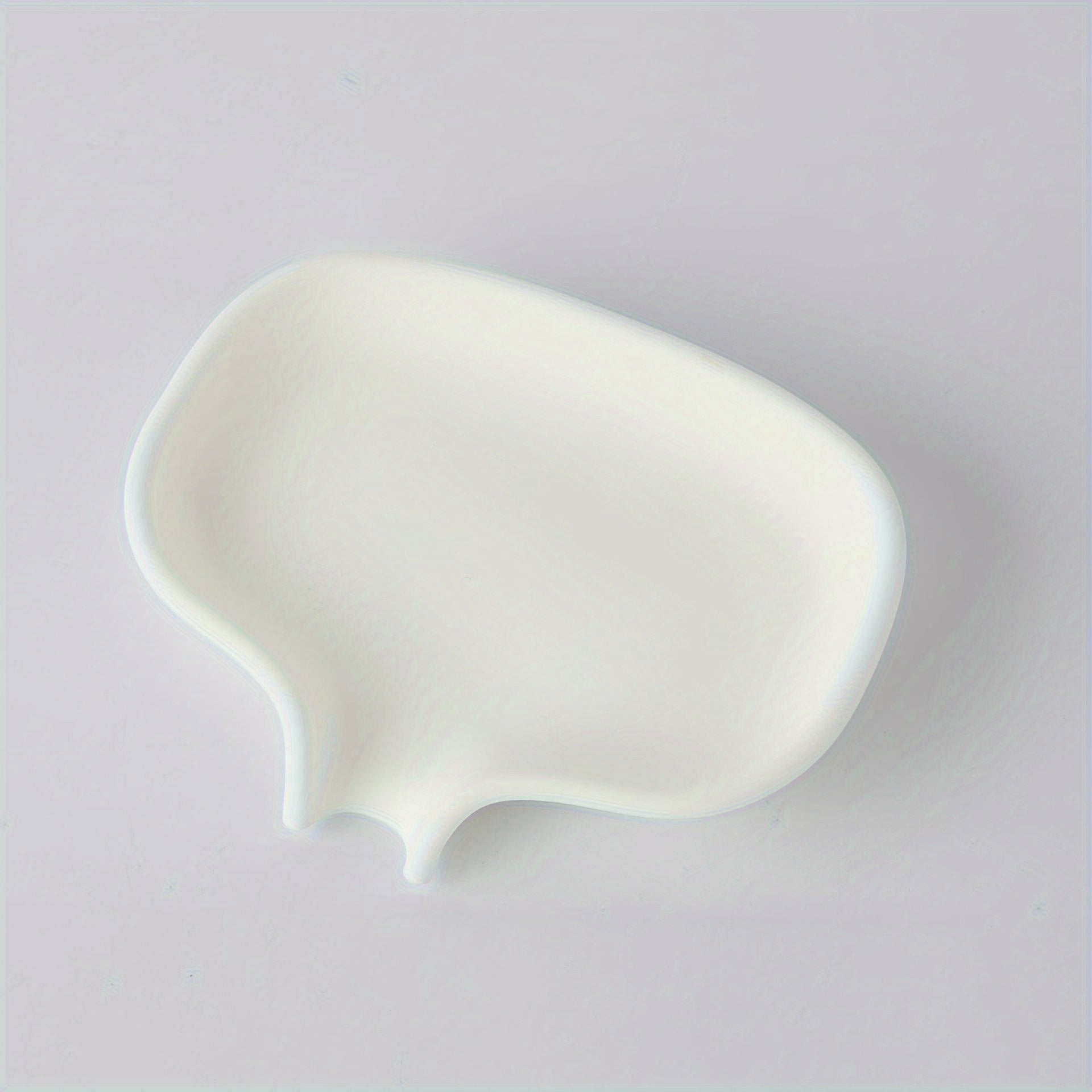 Jabonera minimalista para baño con drenaje, cerámica blanca, diseño compacto